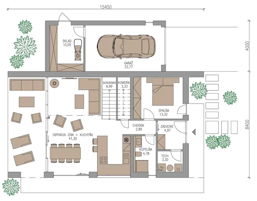 podorys_D-1024x810 - HORAPOL – nové rodinné domy a apartmány v Oravskej Polhore